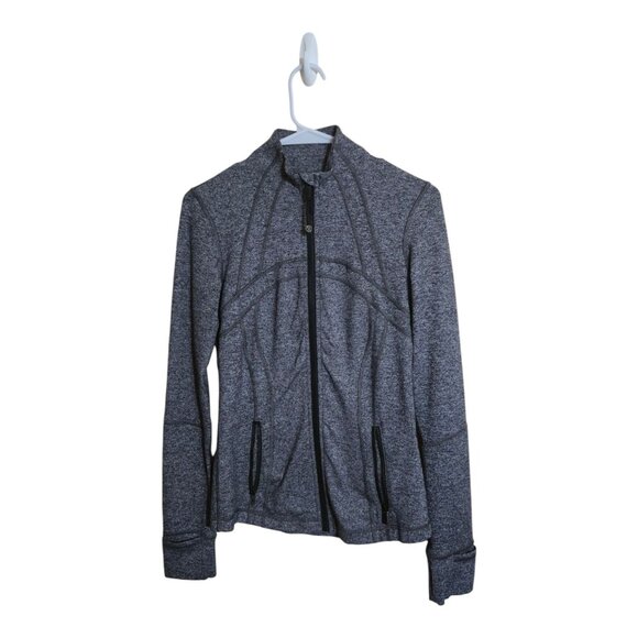 Lululemon Jacket Women 6 Define Heathered Black Athleisure Gym LW4AWCS HBLK - Picture 1 of 6